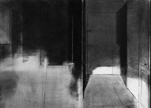 Untitled 2012, charcoal on paper, 35 x 25,5 cm