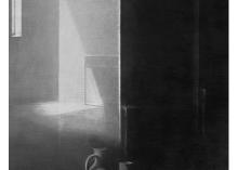 Untitled, charcoal on paper 121 x 80 cm