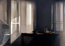 Untitled acrylic on canvas 90 x 70 cm